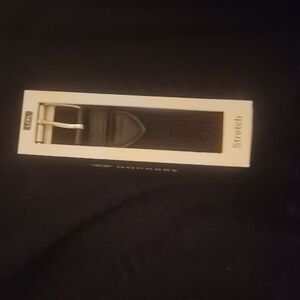 Dockers Black Belt with Silver Buckle